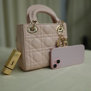 Pink handbag